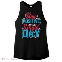 Stay Positive Every Single Day Ladies PosiCharge Tri-Blend Wicking Tank thumb 0