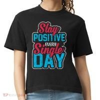 Stay Positive Every Single Day Comfort Colors Boxy T-Shirt thumb 0