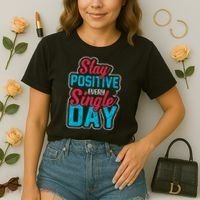 Stay Positive Every Single Day Comfort Colors Boxy T-Shirt thumb 2