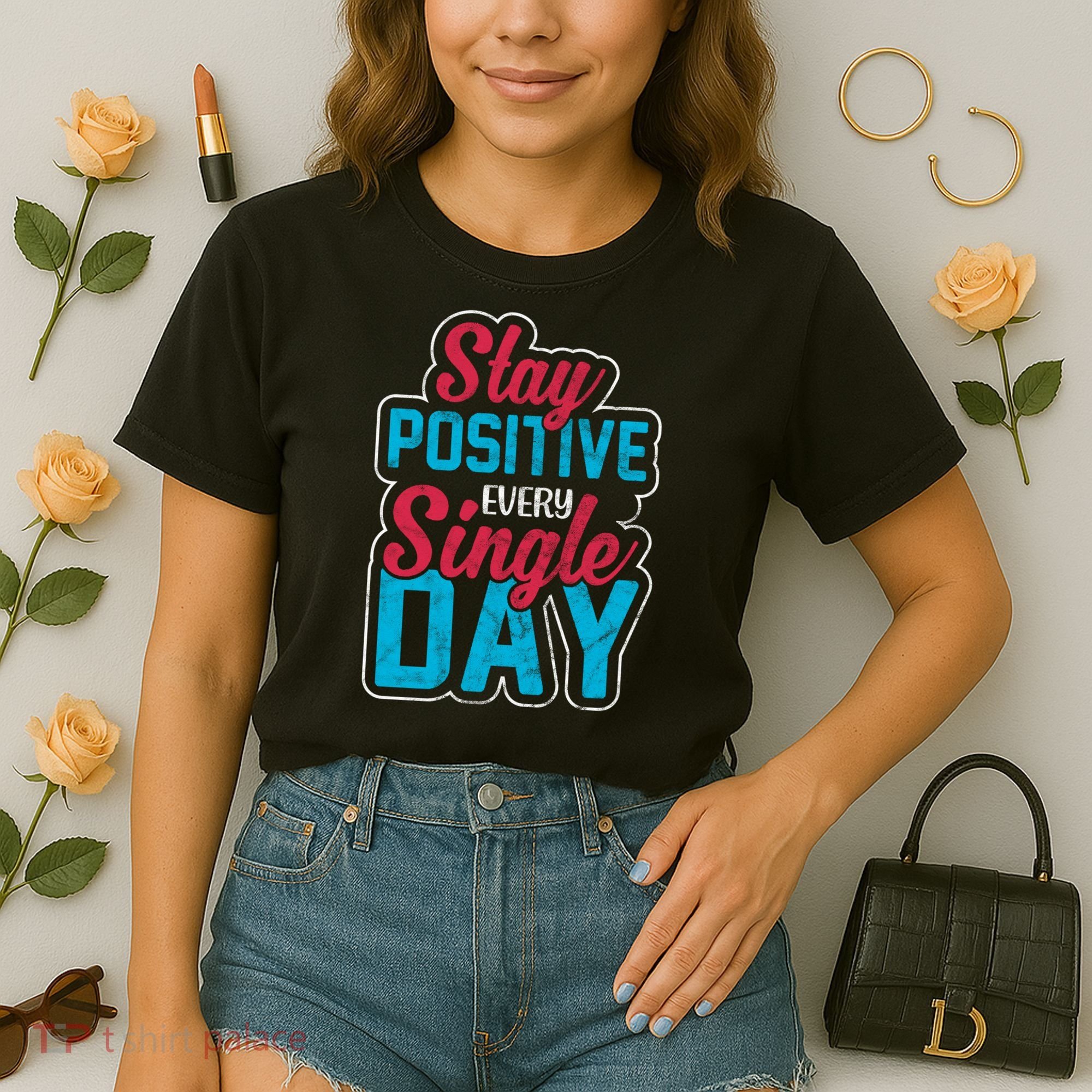 Stay Positive Every Single Day Comfort Colors Boxy T-Shirt