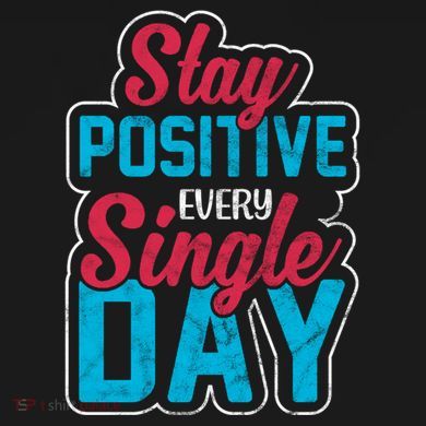Stay Positive Every Single Day Cropped Pullover Crew
