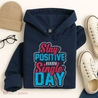 Stay Positive Every Single Day Hoodie thumb 4