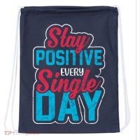 Stay Positive Every Single Day Drawstring Bag thumb 0