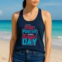 Stay Positive Every Single Day Women's Tank Top thumb 2