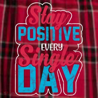 Stay Positive Every Single Day Women's Flannel Plaid Pajama Pants