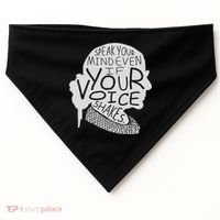 Speak Your Mind Even If Your Voice Shakes USA-Made Doggie Bandana thumb 0