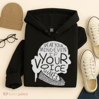 Speak Your Mind Even If Your Voice Shakes Hoodie thumb 4