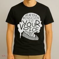 Speak Your Mind Even If Your Voice Shakes T-Shirt thumb 3