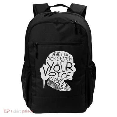 Speak Your Mind Even If Your Voice Shakes Backpack