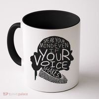 Speak Your Mind Even If Your Voice Shakes Coffee Mug thumb 0