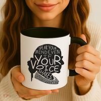 Speak Your Mind Even If Your Voice Shakes Coffee Mug thumb 3