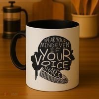 Speak Your Mind Even If Your Voice Shakes Coffee Mug thumb 4