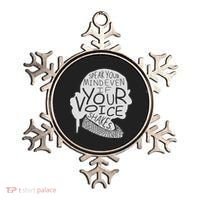 Speak Your Mind Even If Your Voice Shakes Ornament thumb 0