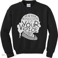 Speak Your Mind Even If Your Voice Shakes Kids Sweatshirt thumb 0