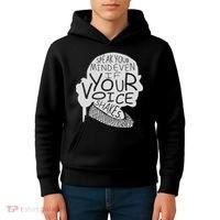 Speak Your Mind Even If Your Voice Shakes Kids Hoodie thumb 4