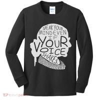 Speak Your Mind Even If Your Voice Shakes Kids Long Sleeve Shirt thumb 0
