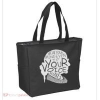 Speak Your Mind Even If Your Voice Shakes Tote Bag thumb 2