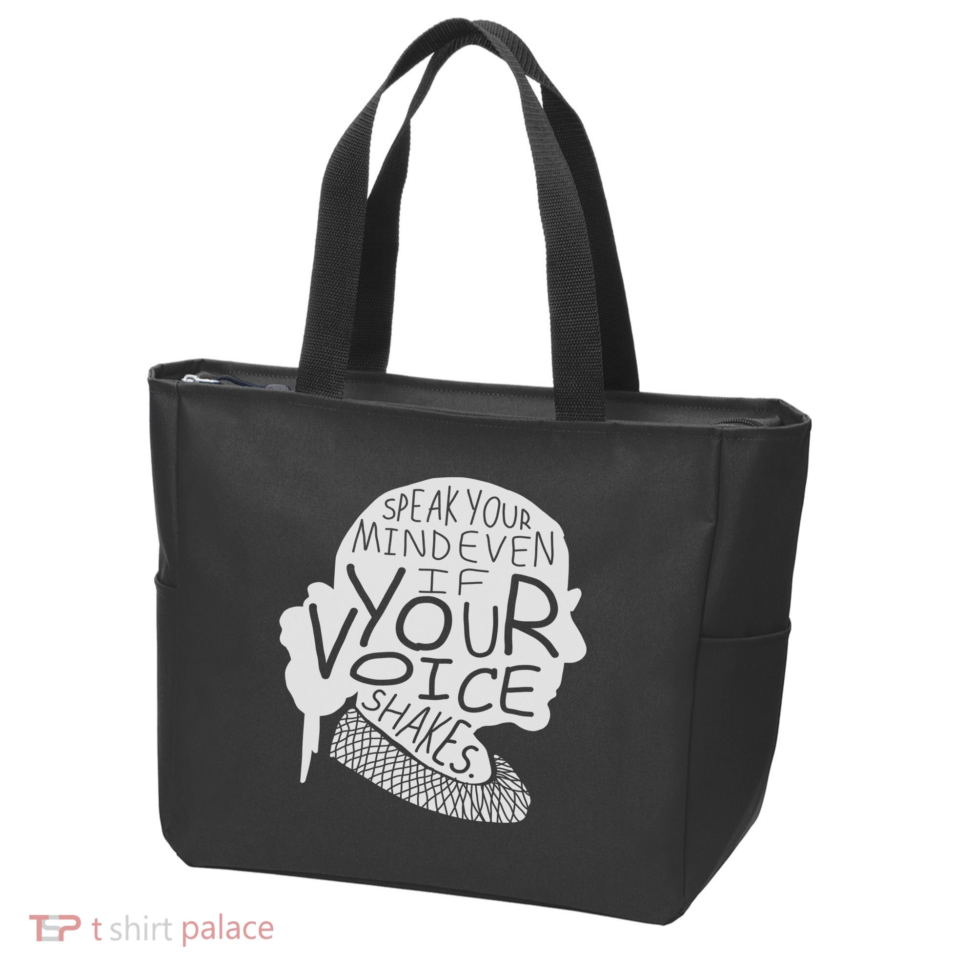 Speak Your Mind Even If Your Voice Shakes Tote Bag