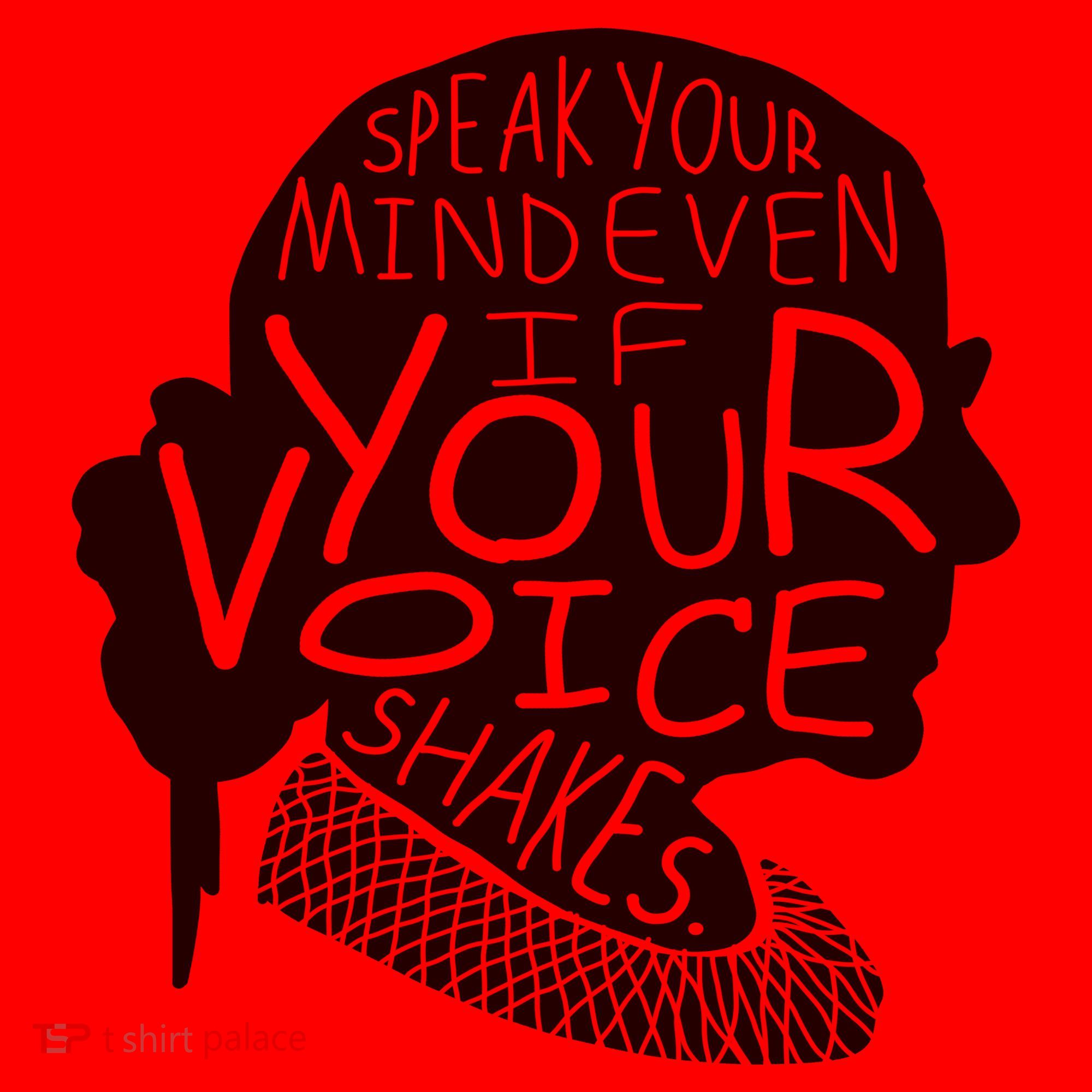 Speak Your Mind Even If Your Voice Shakes Santa Hat