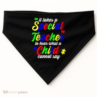 Special Autism Teacher  USA-Made Doggie Bandana
