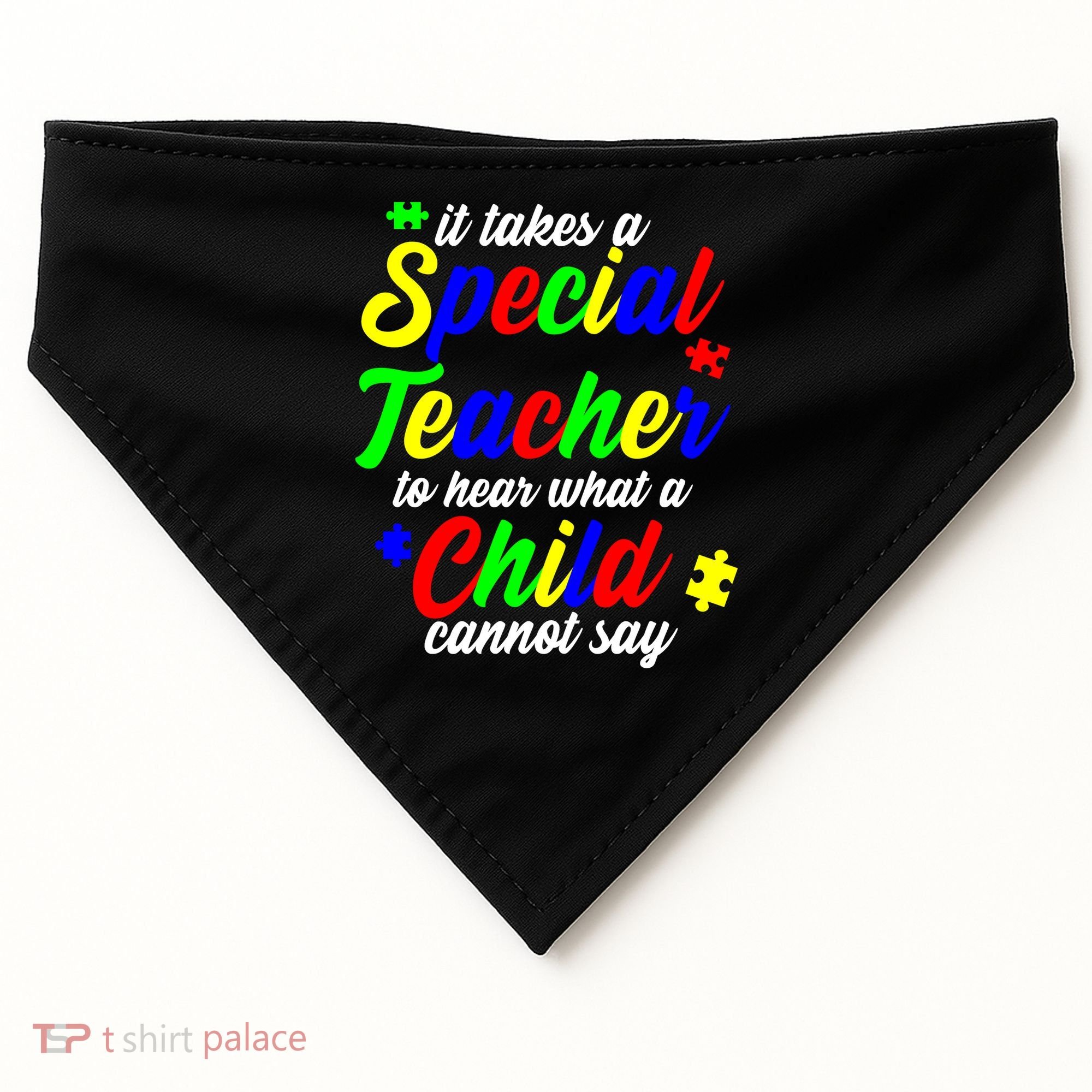 Special Autism Teacher  USA-Made Doggie Bandana