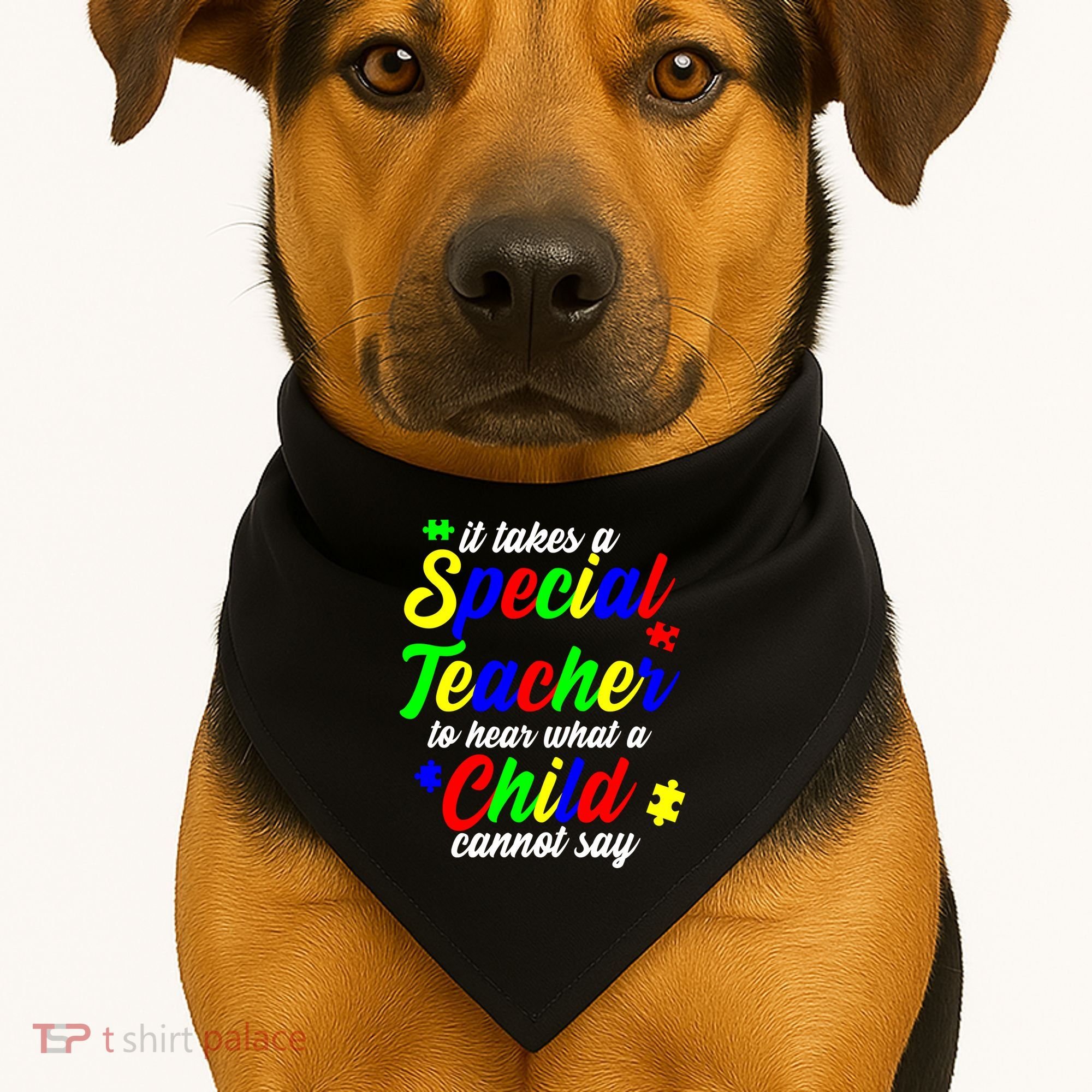 Special Autism Teacher  USA-Made Doggie Bandana