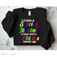 Special Autism Teacher  Sweatshirt thumb 2