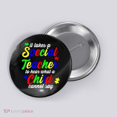 Special Autism Teacher  Button