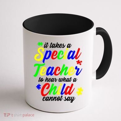 Special Autism Teacher  Coffee Mug back
