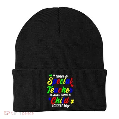Special Autism Teacher Beanie