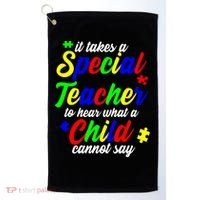 Special Autism Teacher  Golf Towel thumb 0