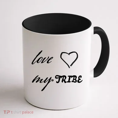 Special Needs Awareness Support Love My Tribe Coffee Mug back
