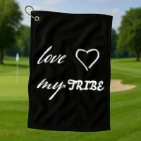Special Needs Awareness Support Love My Tribe Golf Towel thumb 1