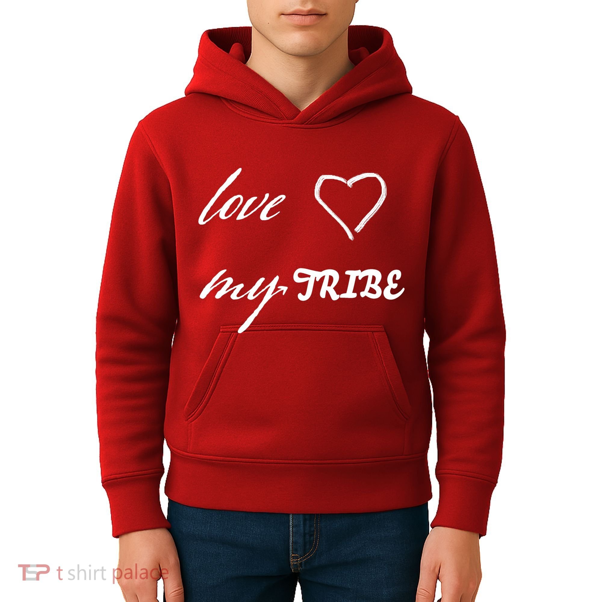 Special Needs Awareness Support Love My Tribe Kids Hoodie