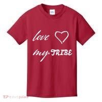 Special Needs Awareness Support Love My Tribe Kids T-Shirt thumb 0