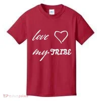 Special Needs Awareness Support Love My Tribe Kids T-Shirt thumb 0