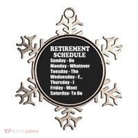 Special Retiree Gift - Funny Retirement Schedule  Ornament thumb 0