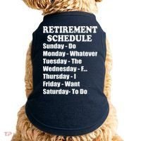 Special Retiree Gift - Funny Retirement Schedule  Doggie Tank thumb 0