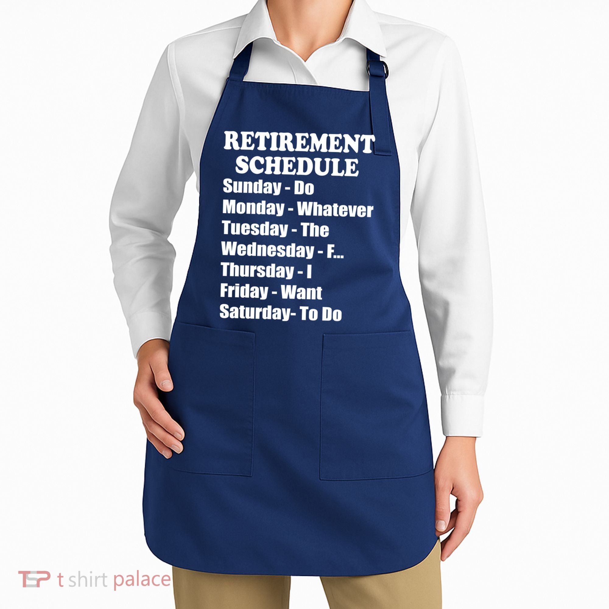 Special Retiree Gift - Funny Retirement Schedule  Apron