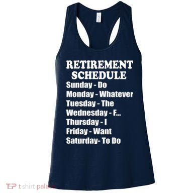 Special Retiree Gift - Funny Retirement Schedule  Women's Tank Top