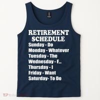 Special Retiree Gift - Funny Retirement Schedule  Tank Top thumb 2