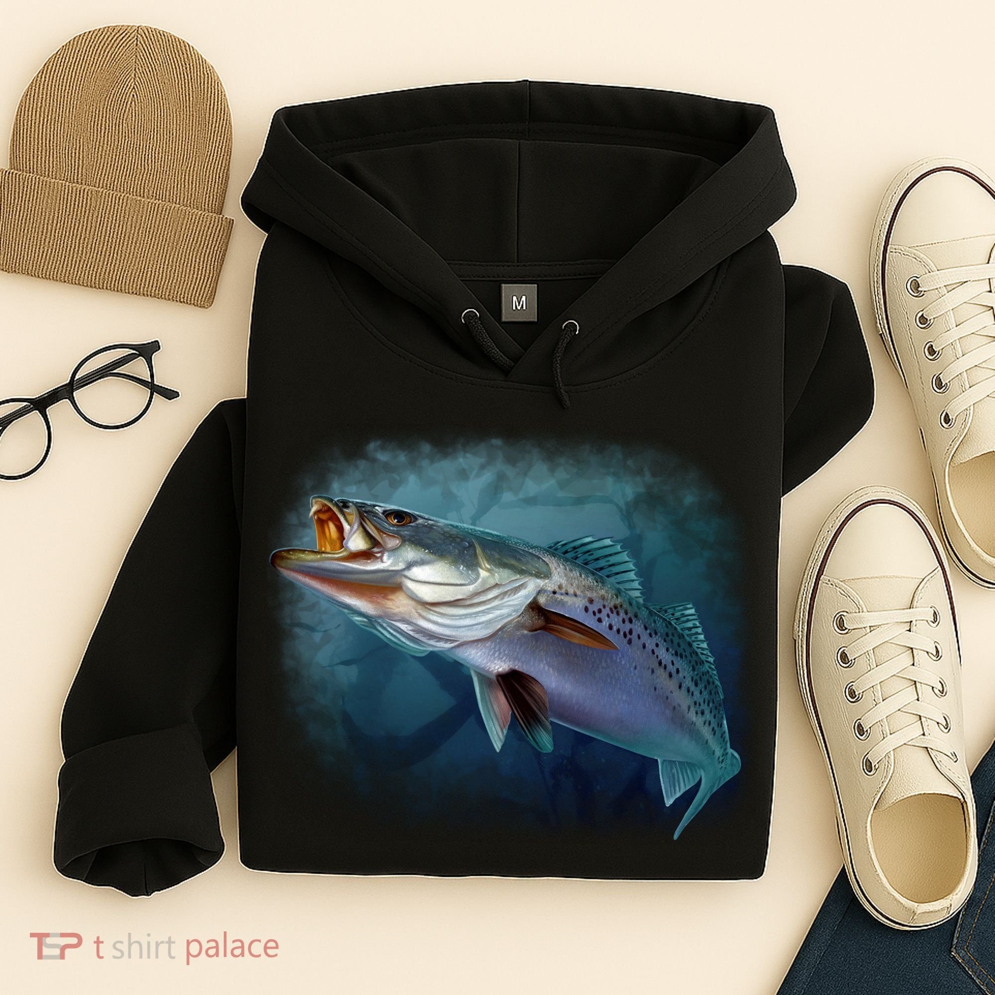 Speck Trout Fish Hoodie