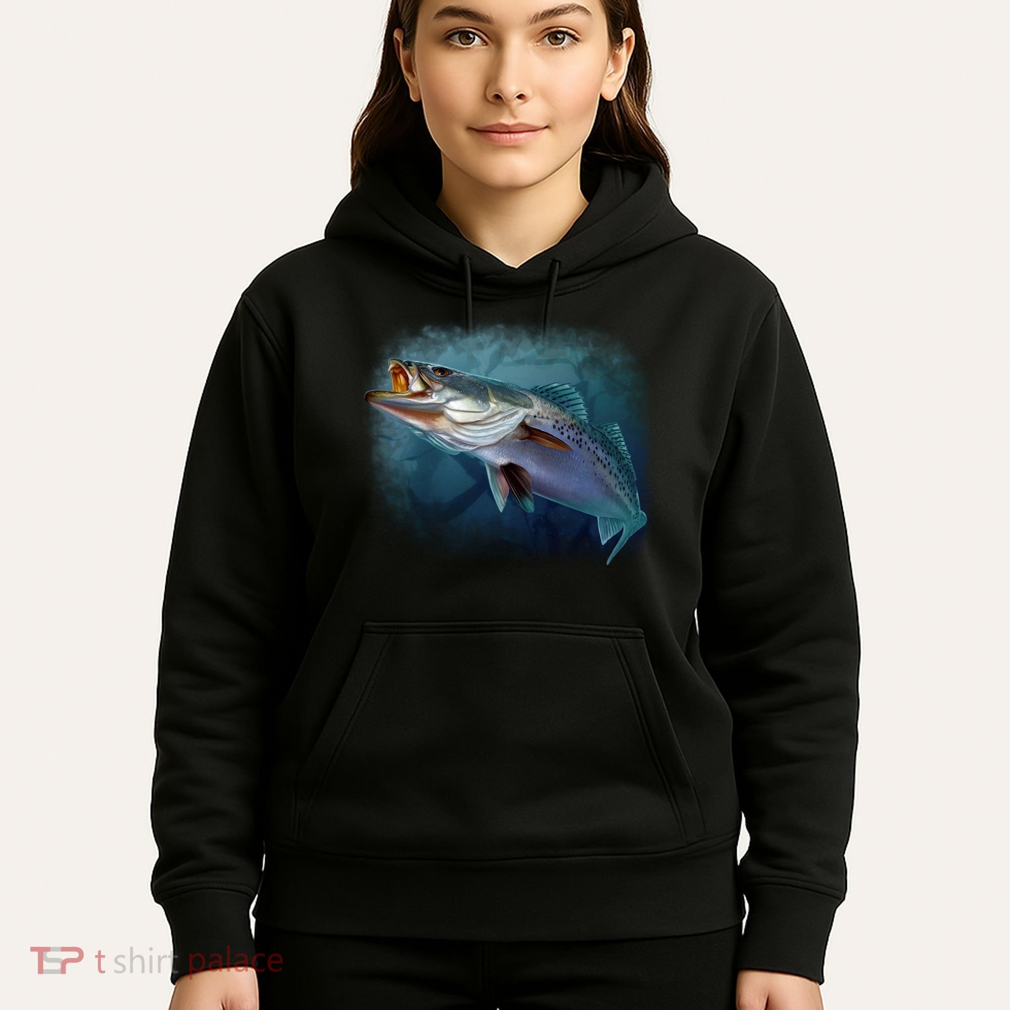 Speck Trout Fish Hoodie