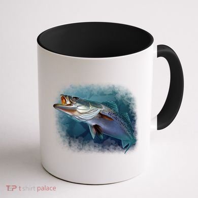 Speck Trout Fish Coffee Mug back