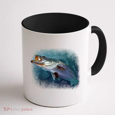 Speck Trout Fish Coffee Mug back