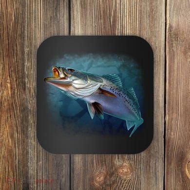 Speck Trout Fish Coaster