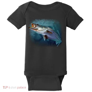 Speck Trout Fish Baby Bodysuit