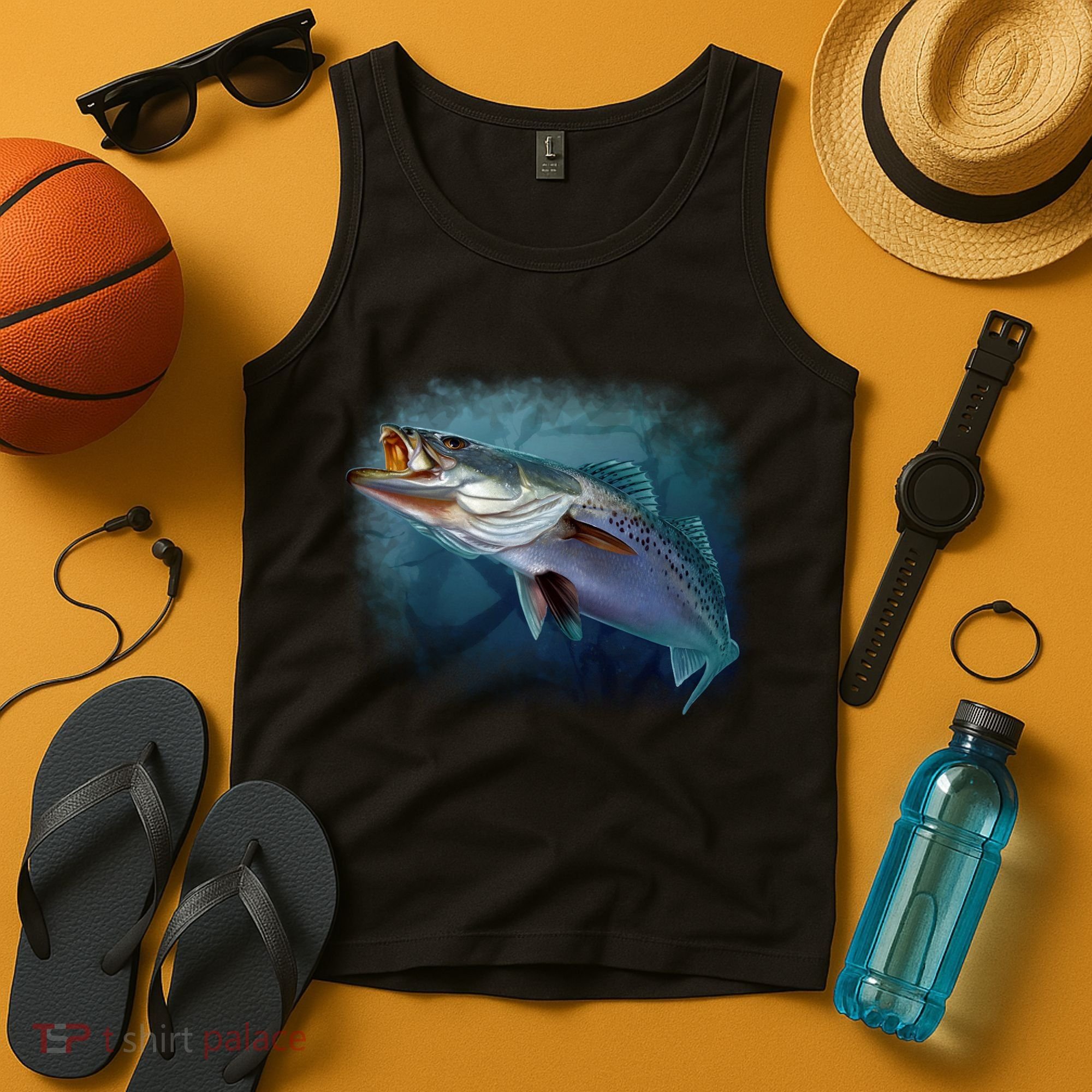 Speck Trout Fish Tank Top