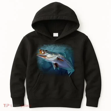 Speck Trout Fish Kids Hoodie