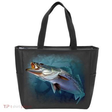 Speck Trout Fish Tote Bag